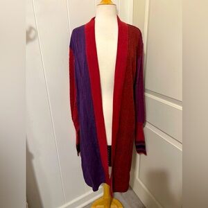 CONDITIONS APPLY ANTHROPOLOGIE Knit Crochet Cardigan Duster Grandmacore Grandpa